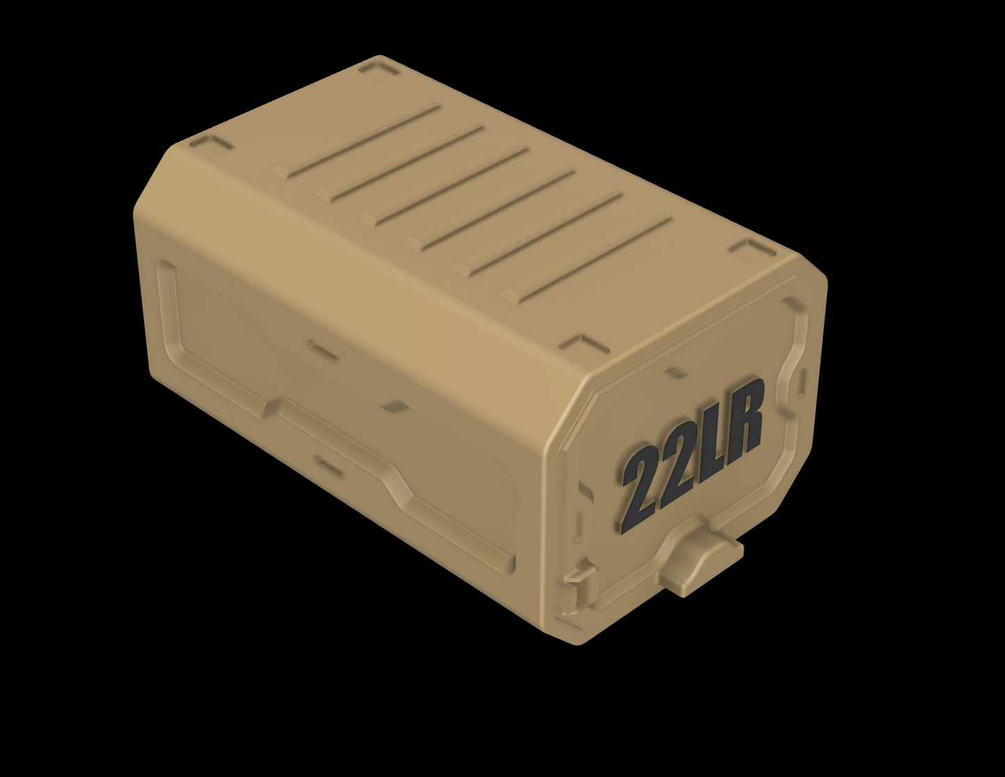 .22LR Ammo Box w/Locking - 3D Printable