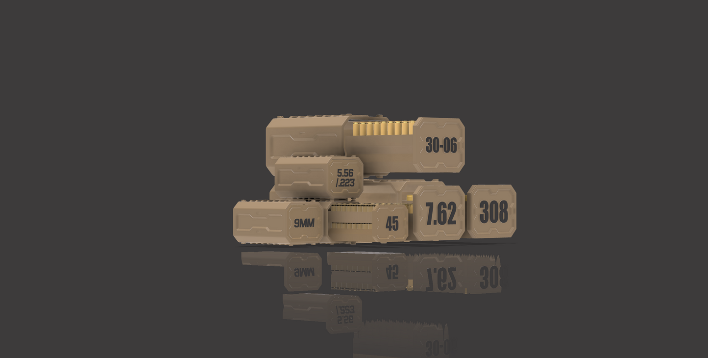 Custom Bundle - 45/556/9mm/308/762/30-06 - 3D printable