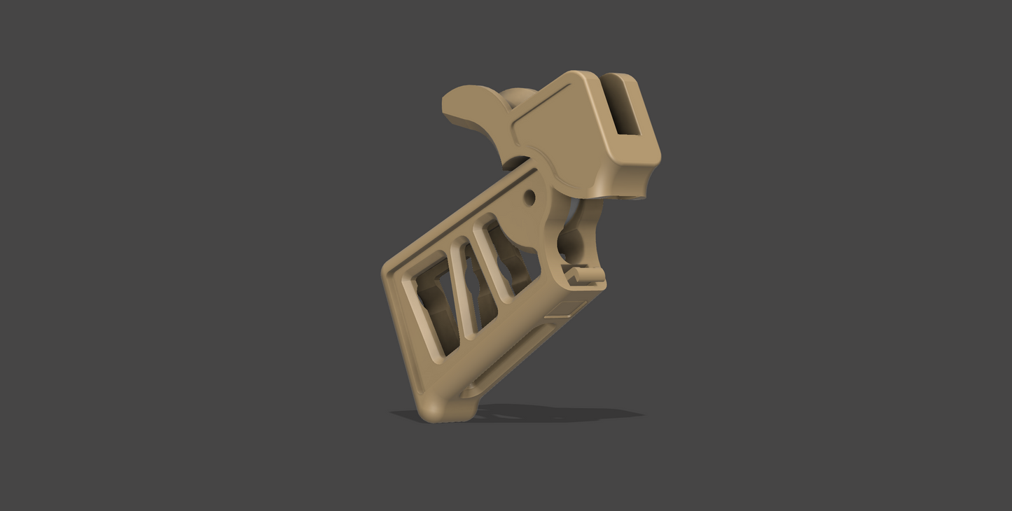 ERGONOMIC FOLDING PISTOL GRIP FOR M16/M4/AR15 - 3D printable