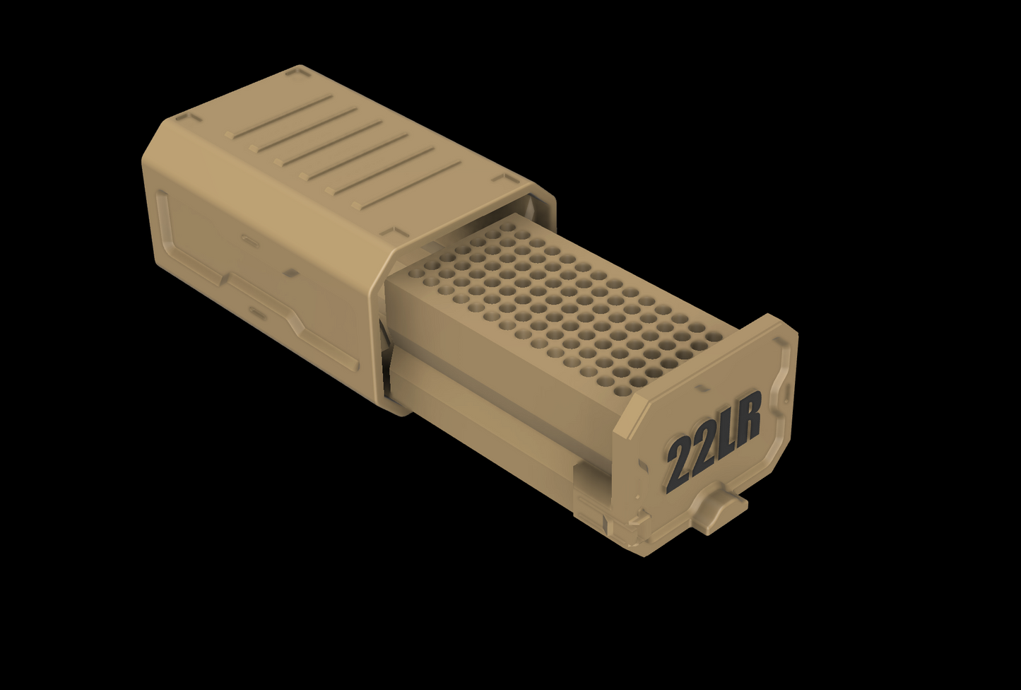 .22LR Ammo Box w/Locking - 3D Printable