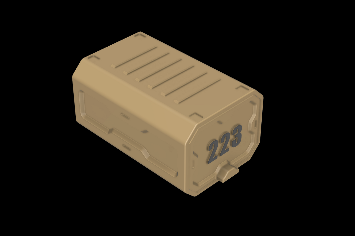 223/5.56- Print It Yourself Ammo box- 50 Round- STL