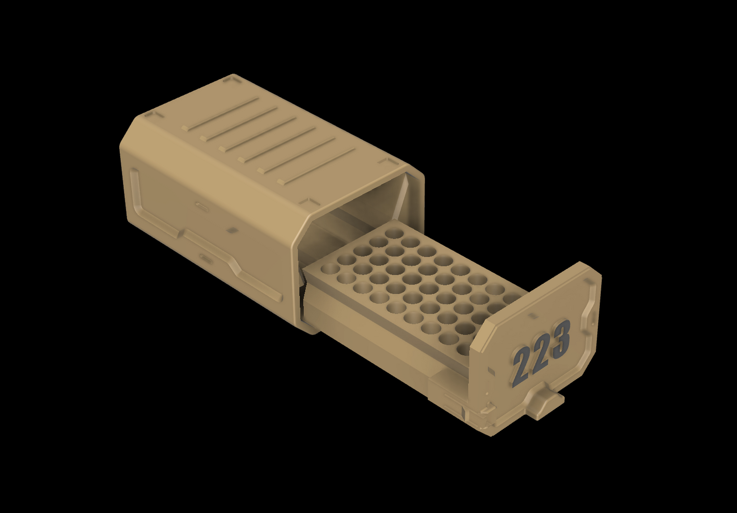 556/223 Ammo Box w/Locking - 3D Printable