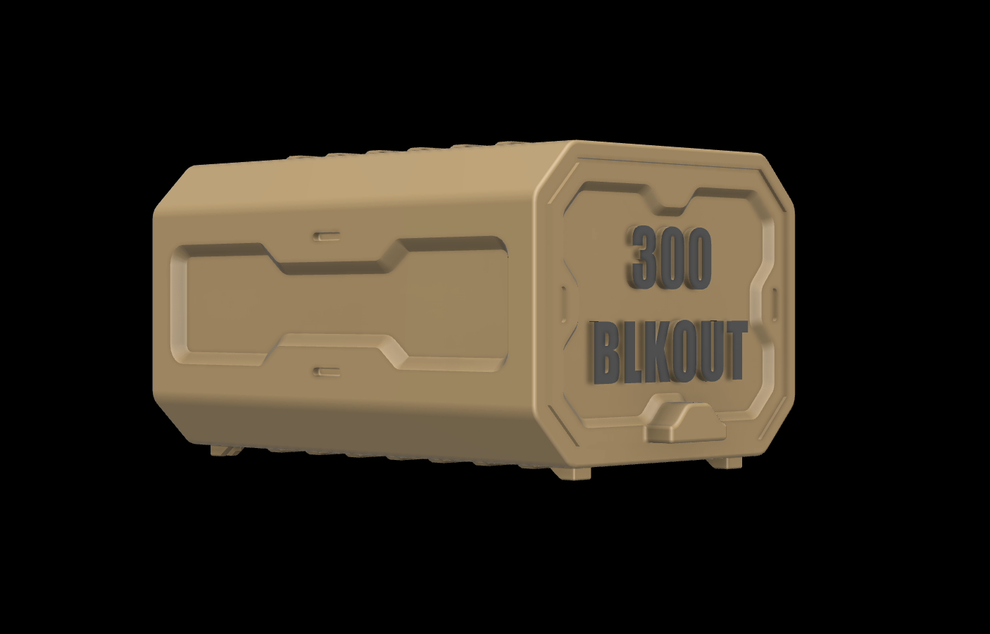 300Blkout - Print It Yourself Ammo box- 50 Round- STL