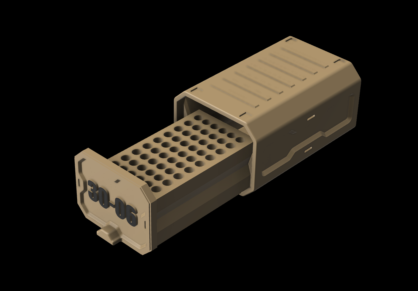 30-06- Print It Yourself Ammo box- 60 Round- STL