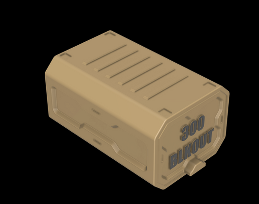 300Blkout - Print It Yourself Ammo box- 50 Round- STL