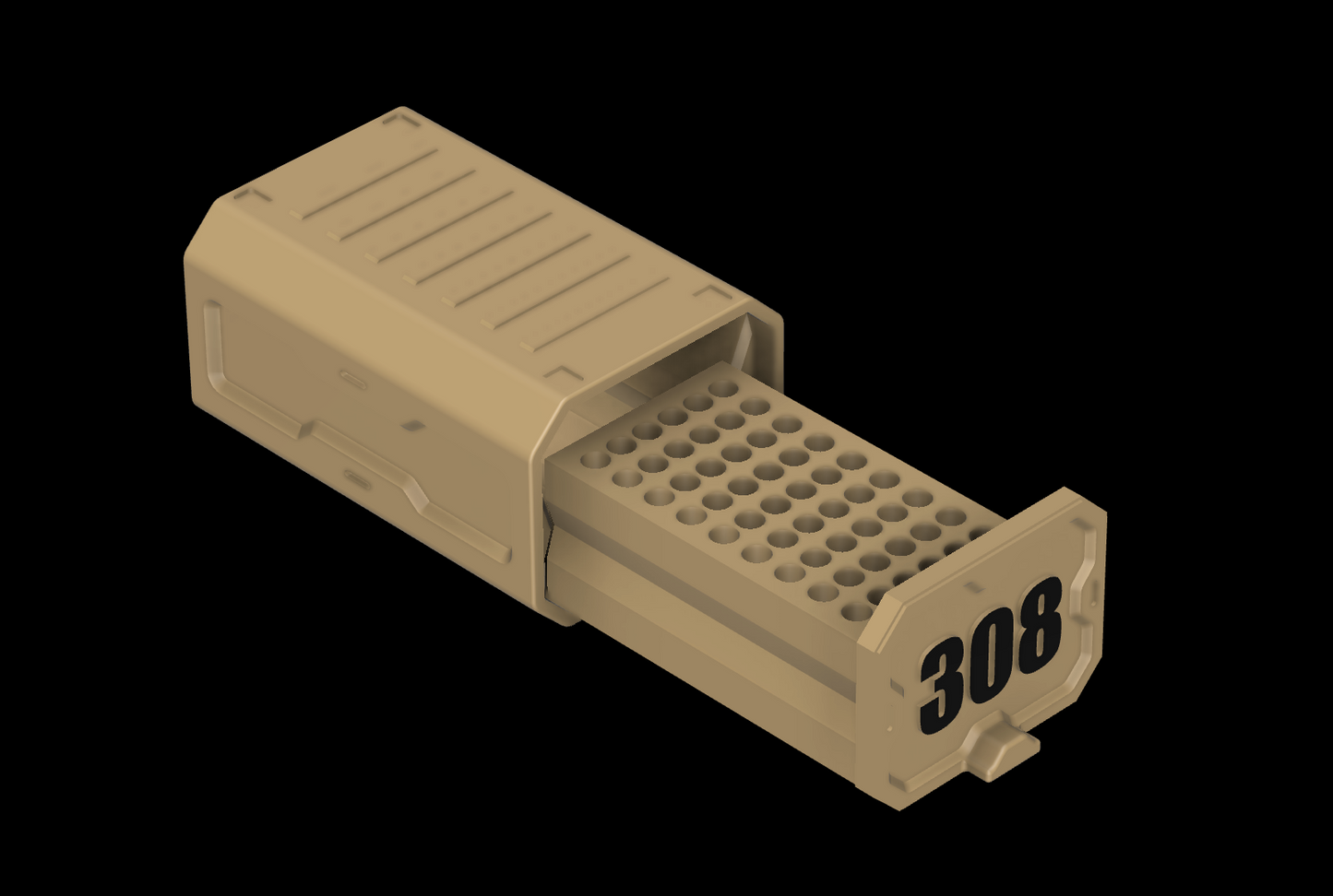 308 - Print It Yourself Ammo box- 60 Round- STL