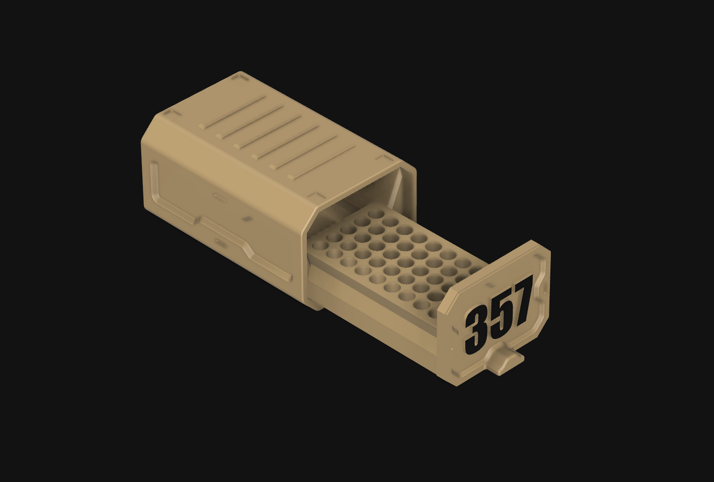 357 MAG - Print It Yourself Ammo box- 50 Round- STL