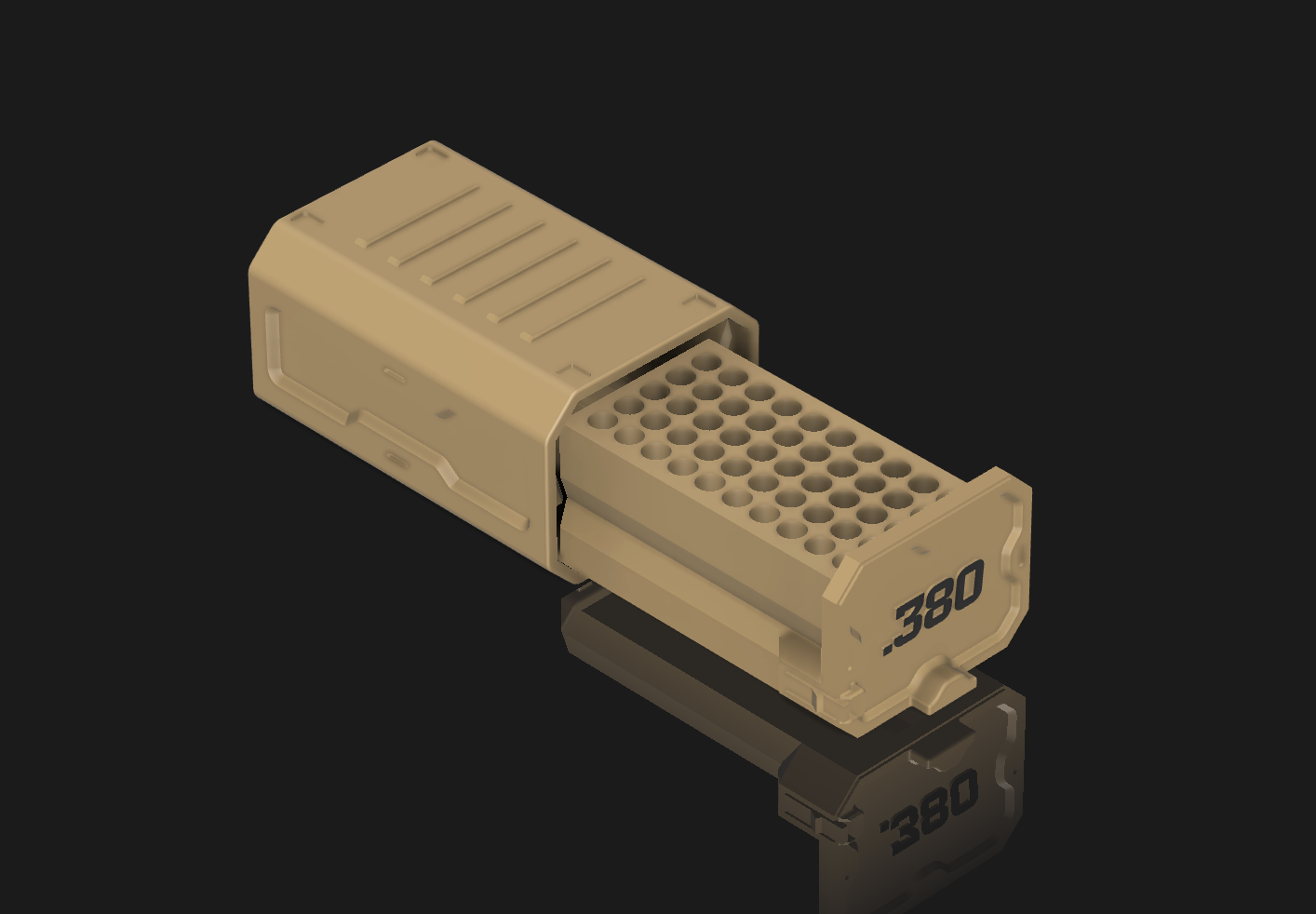 .380 Ammo Box w/Locking - 3D Printable