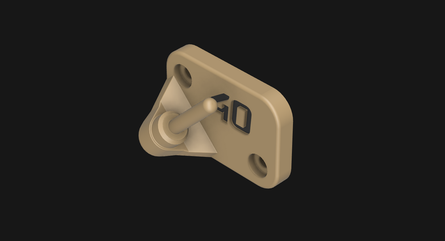 .1 - Pistol Bore Wall Mount - 3D printable