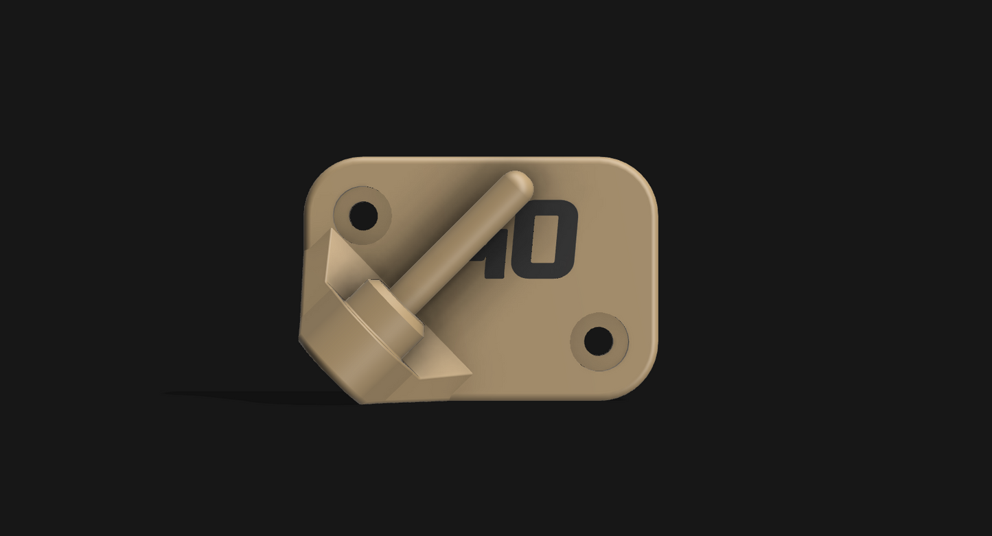 .1 - Pistol Bore Wall Mount - 3D printable