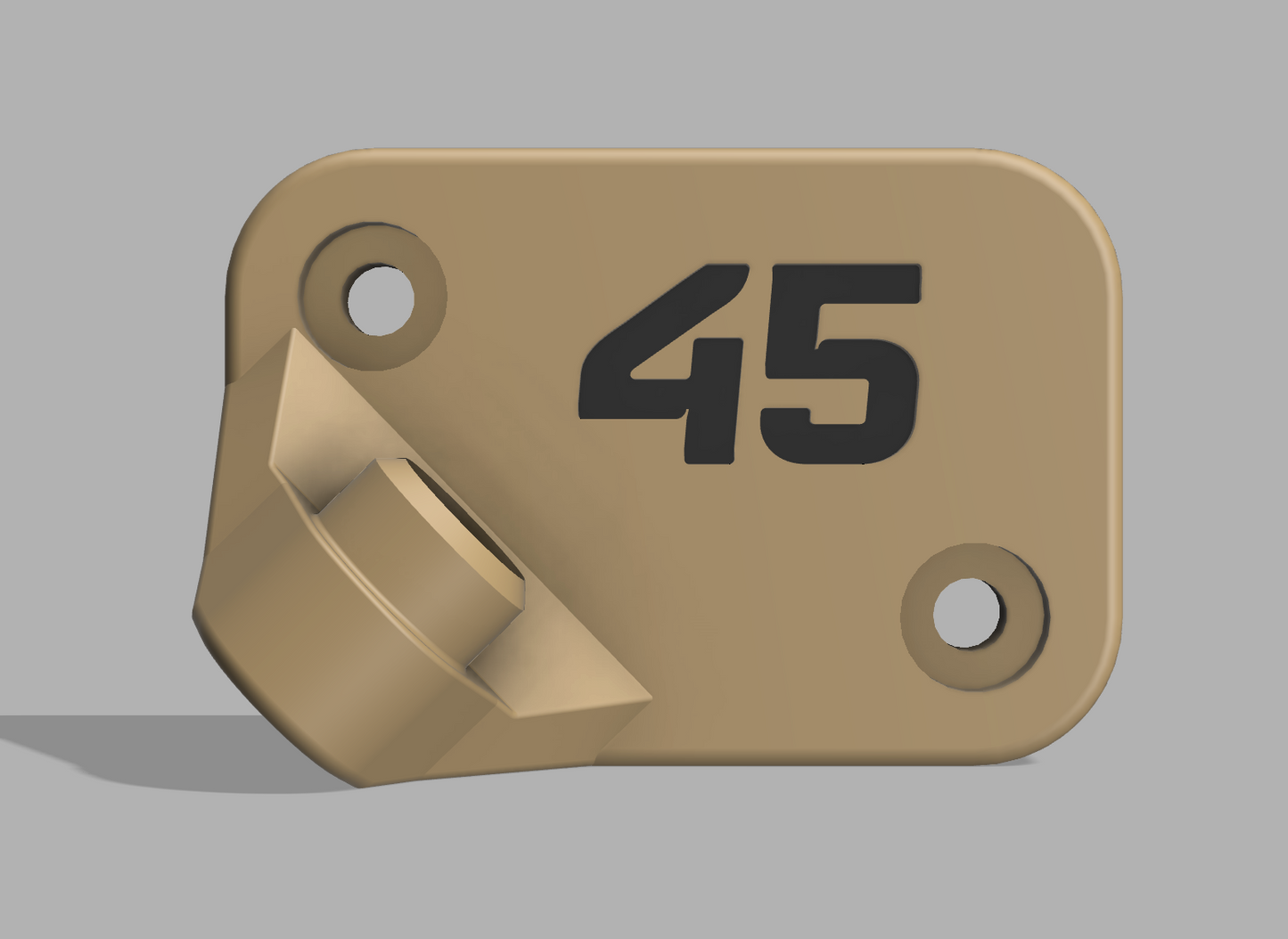 .1 - Pistol Bore Wall Mount - 3D printable