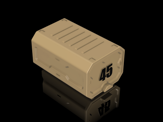 45 Cal - Print It Yourself Ammo box- 72 Round- STL