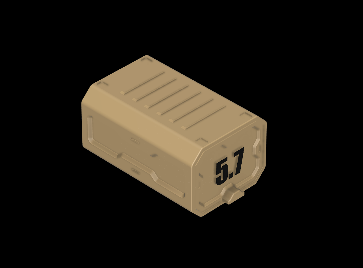 5.7 - Print It Yourself Ammo box- 50 Round- STL