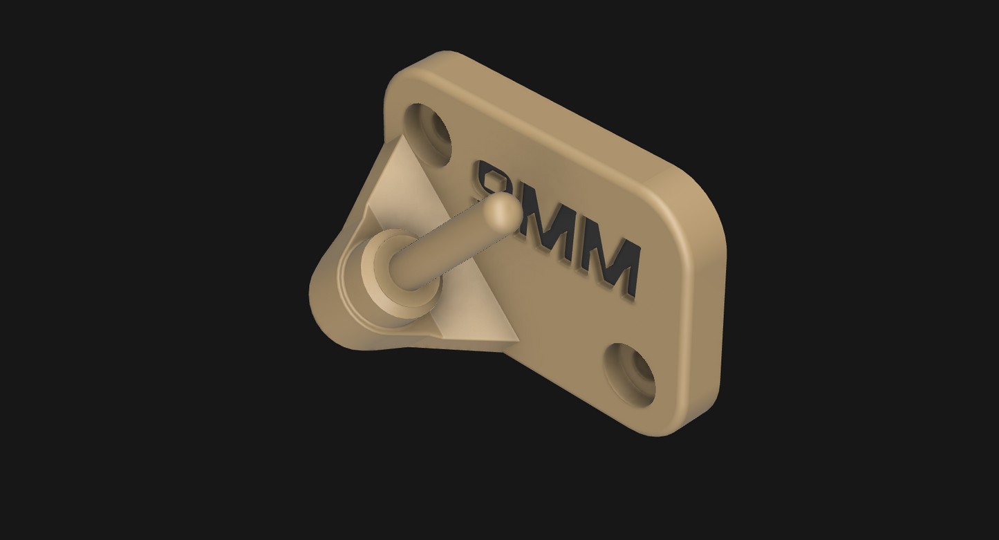 .1 - Pistol Bore Wall Mount - 3D printable