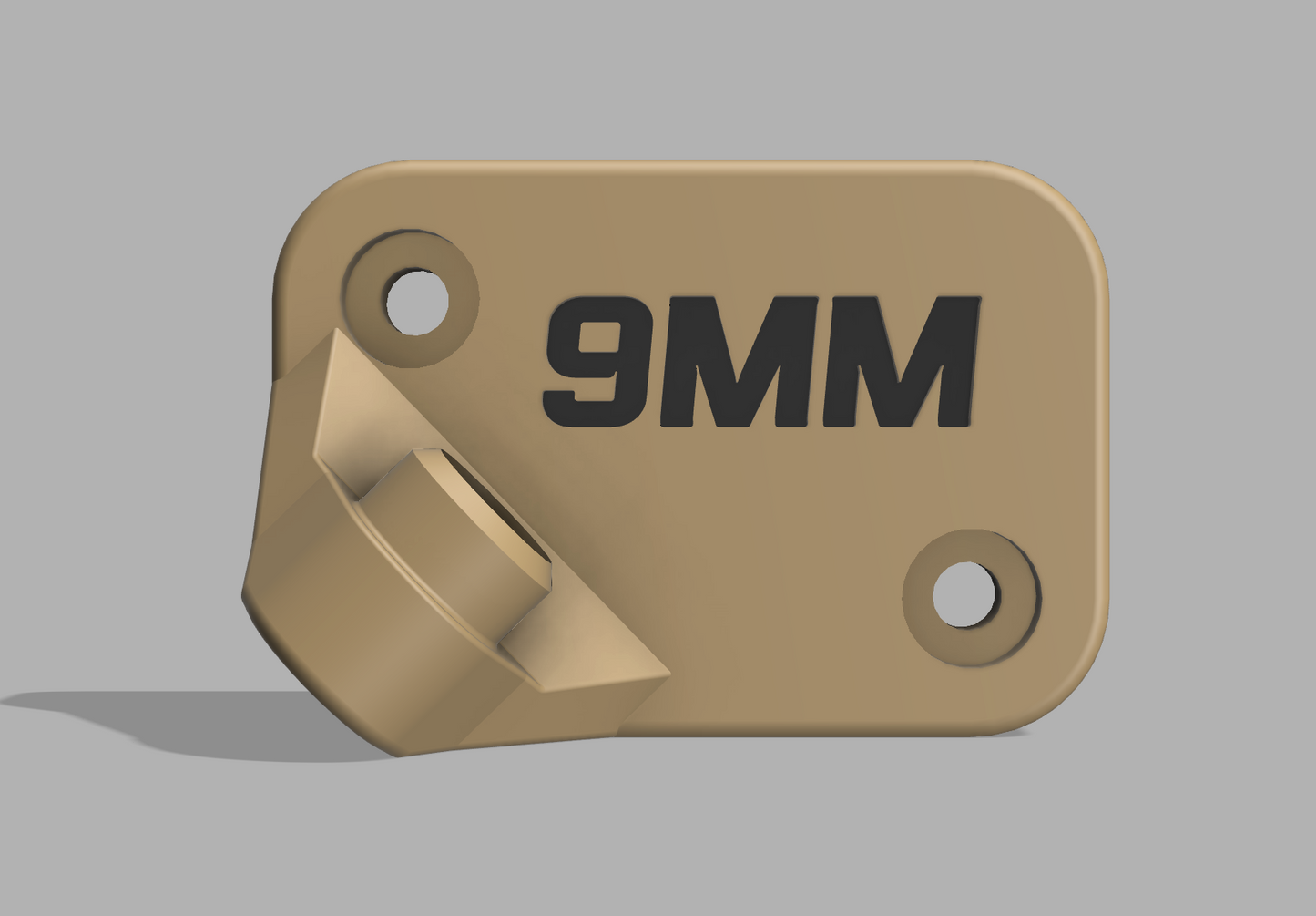 .1 - Pistol Bore Wall Mount - 3D printable