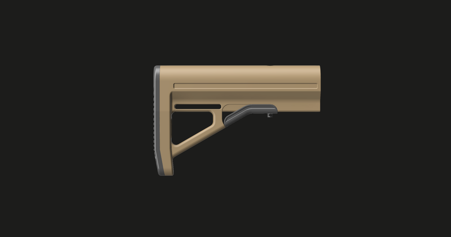 Carbine Stock - Mil-Spec - 3D Printable