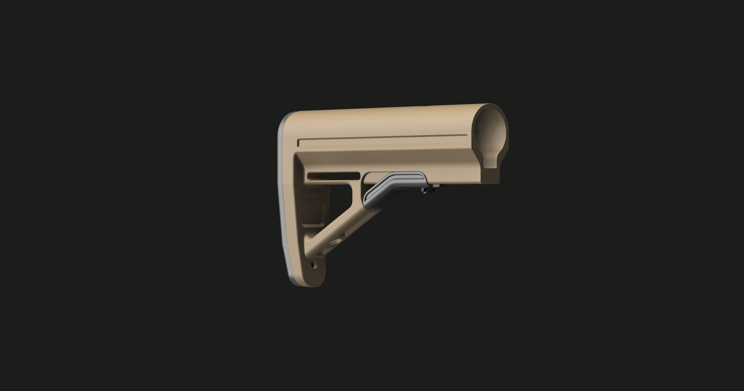 Carbine Stock - Mil-Spec - 3D Printable