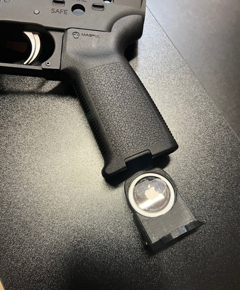 Apple AirTag Mount for Magpul MOE Grip - 3D Printable