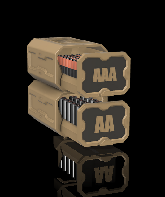 .1 - AA/AAA Battery Storage Box - 3D Printable