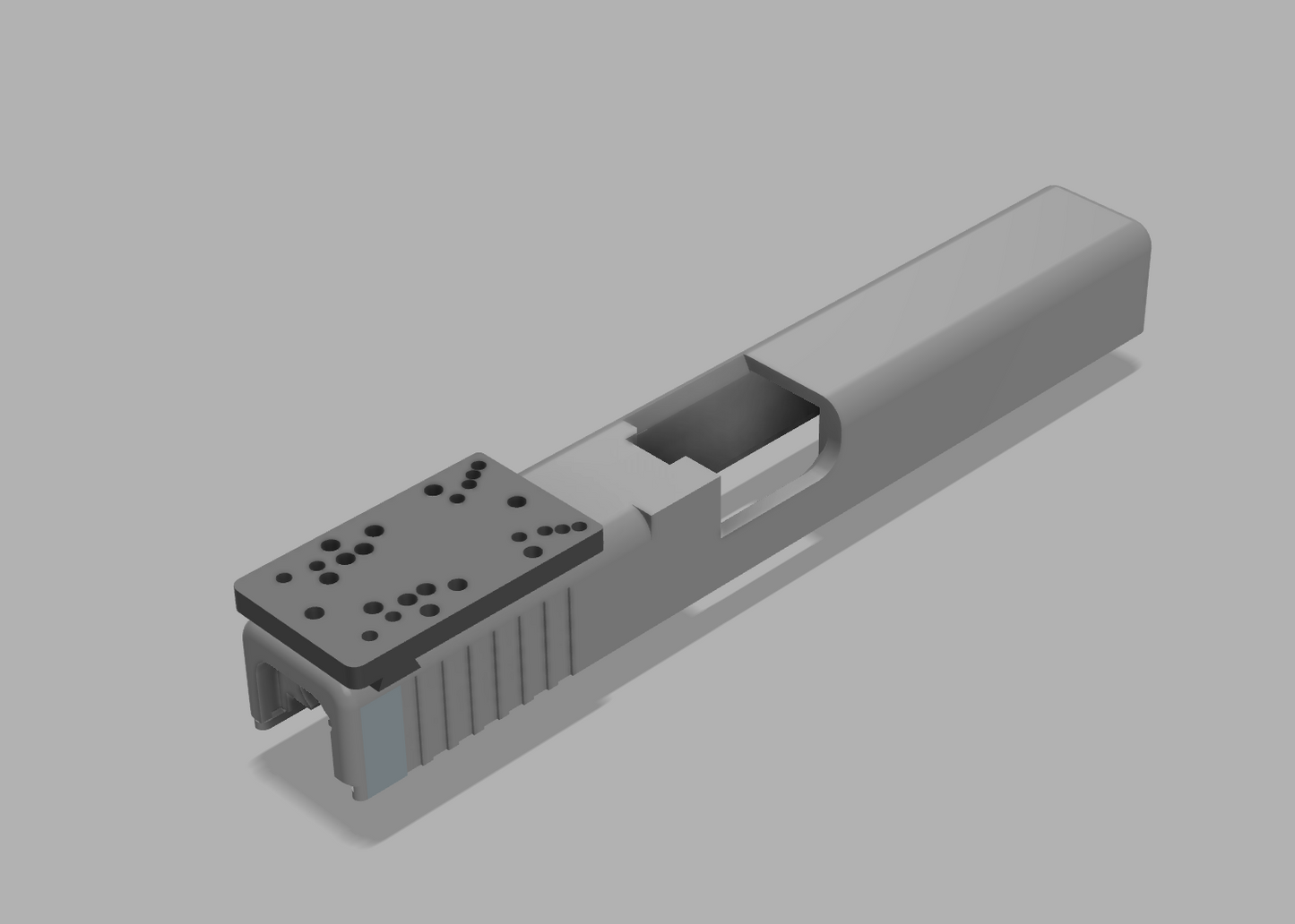 .1 - Universal Optics Mount For Glock - 3D printable