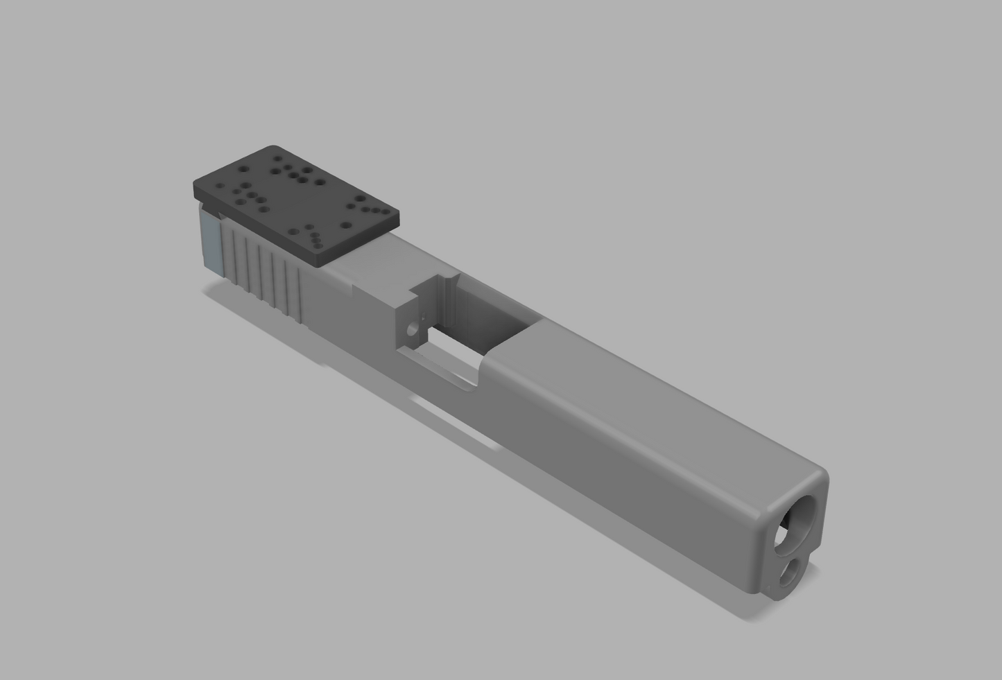 .1 - Universal Optics Mount For Glock - 3D printable