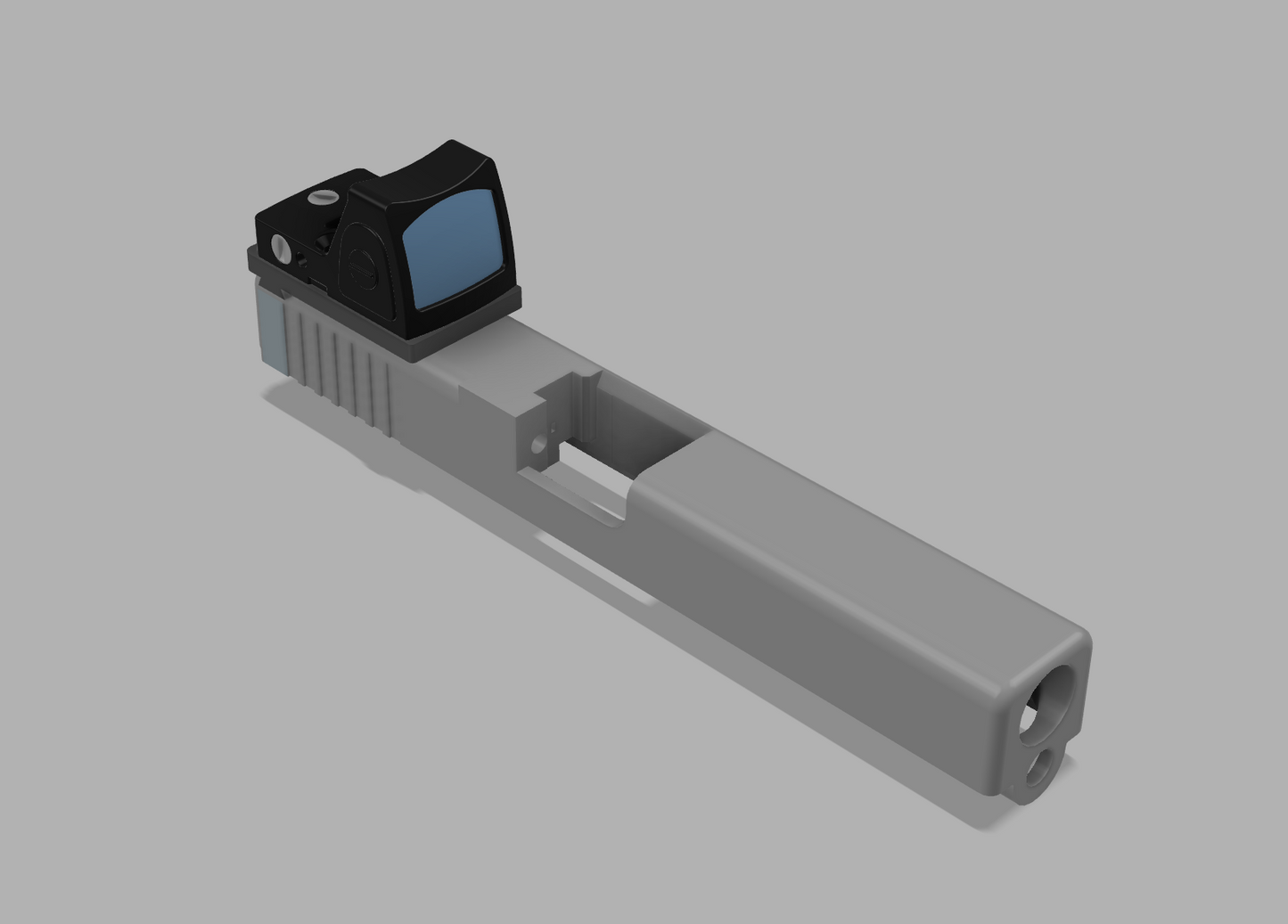 .1 - Universal Optics Mount For Glock - 3D printable