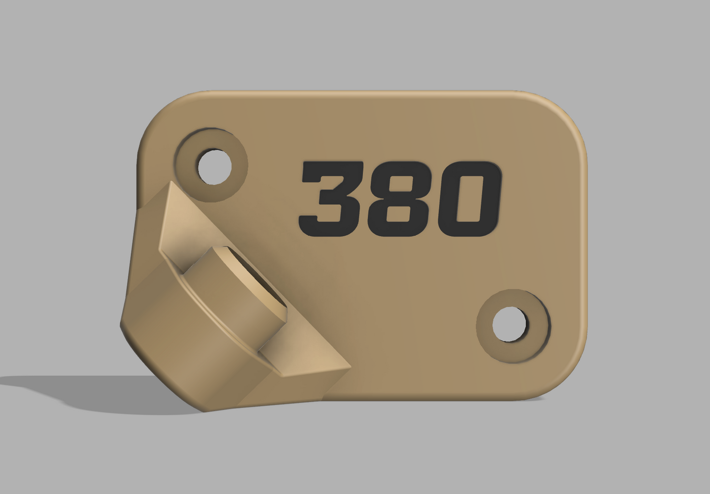 .1 - Pistol Bore Wall Mount - 3D printable