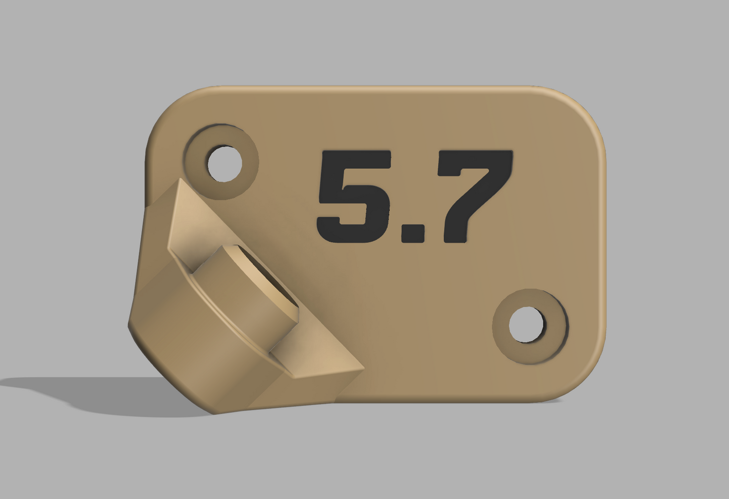 .1 - Pistol Bore Wall Mount - 3D printable