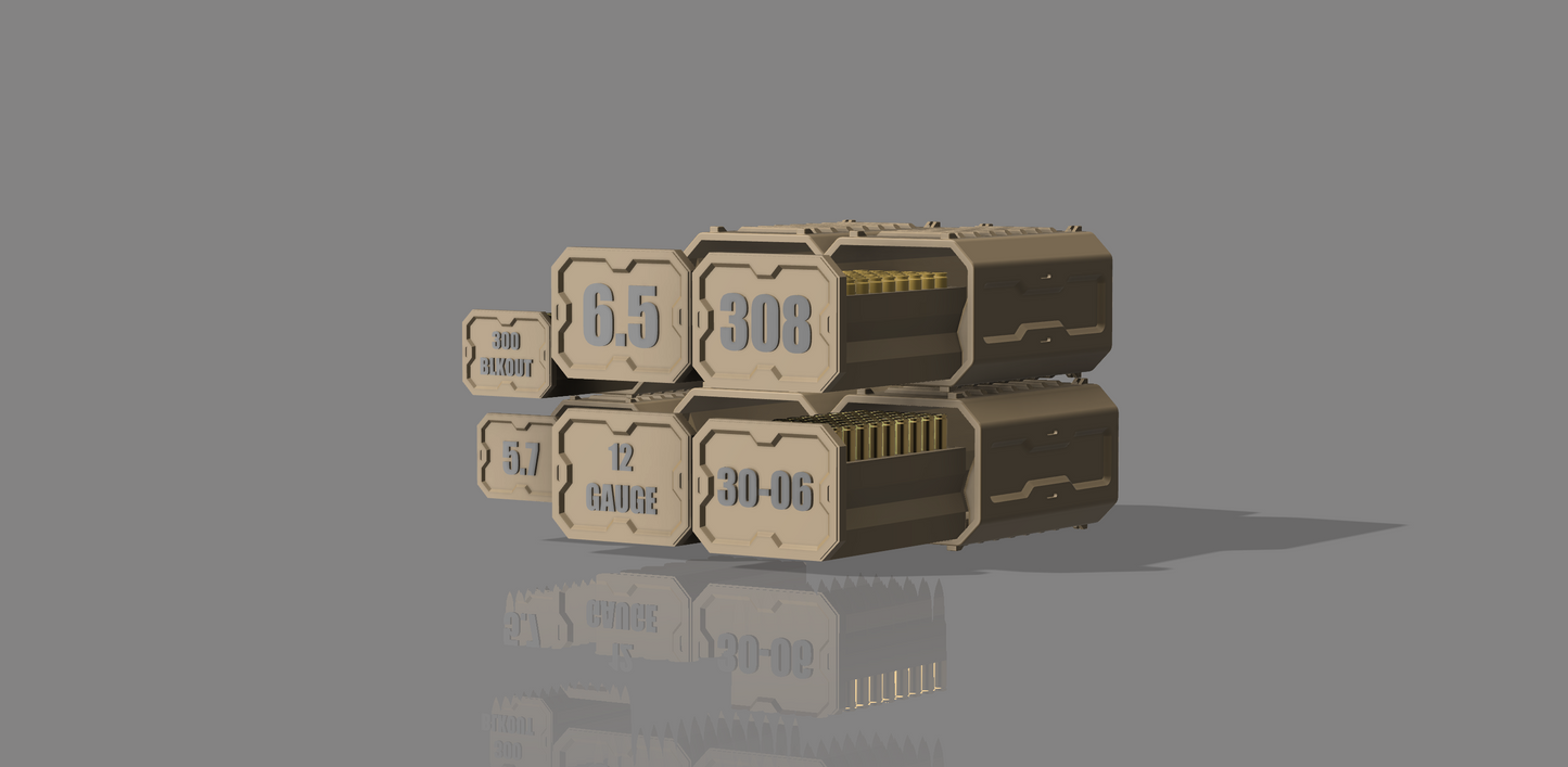 Bundle Deal x2 - Print It Yourself Ammo boxes - 3D printable