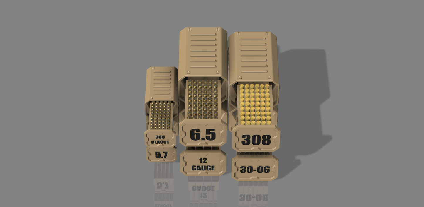 Bundle Deal x2 - Print It Yourself Ammo boxes - 3D printable