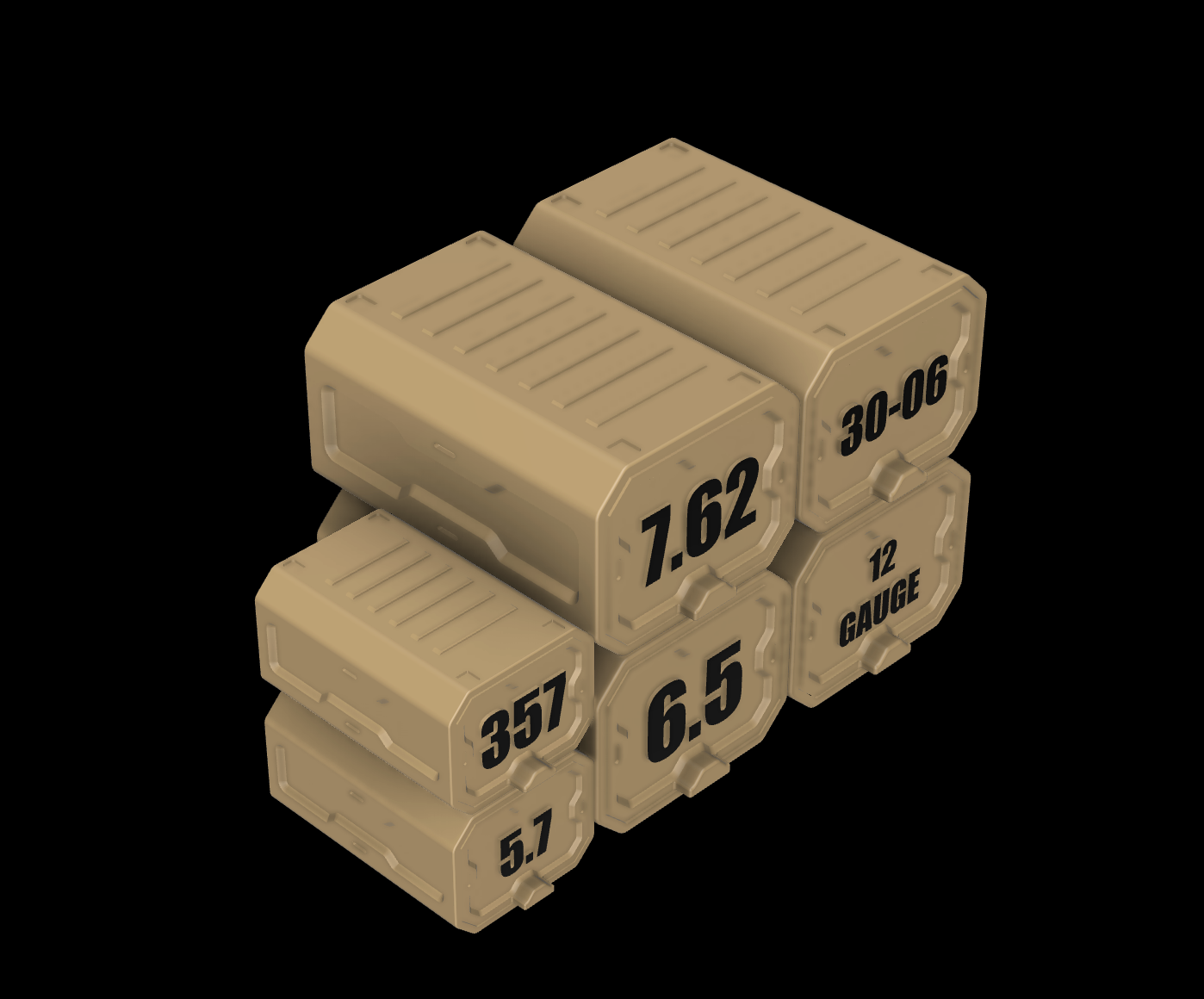 Bundle Deal x2 - Locking Ammo boxes - 3D printable