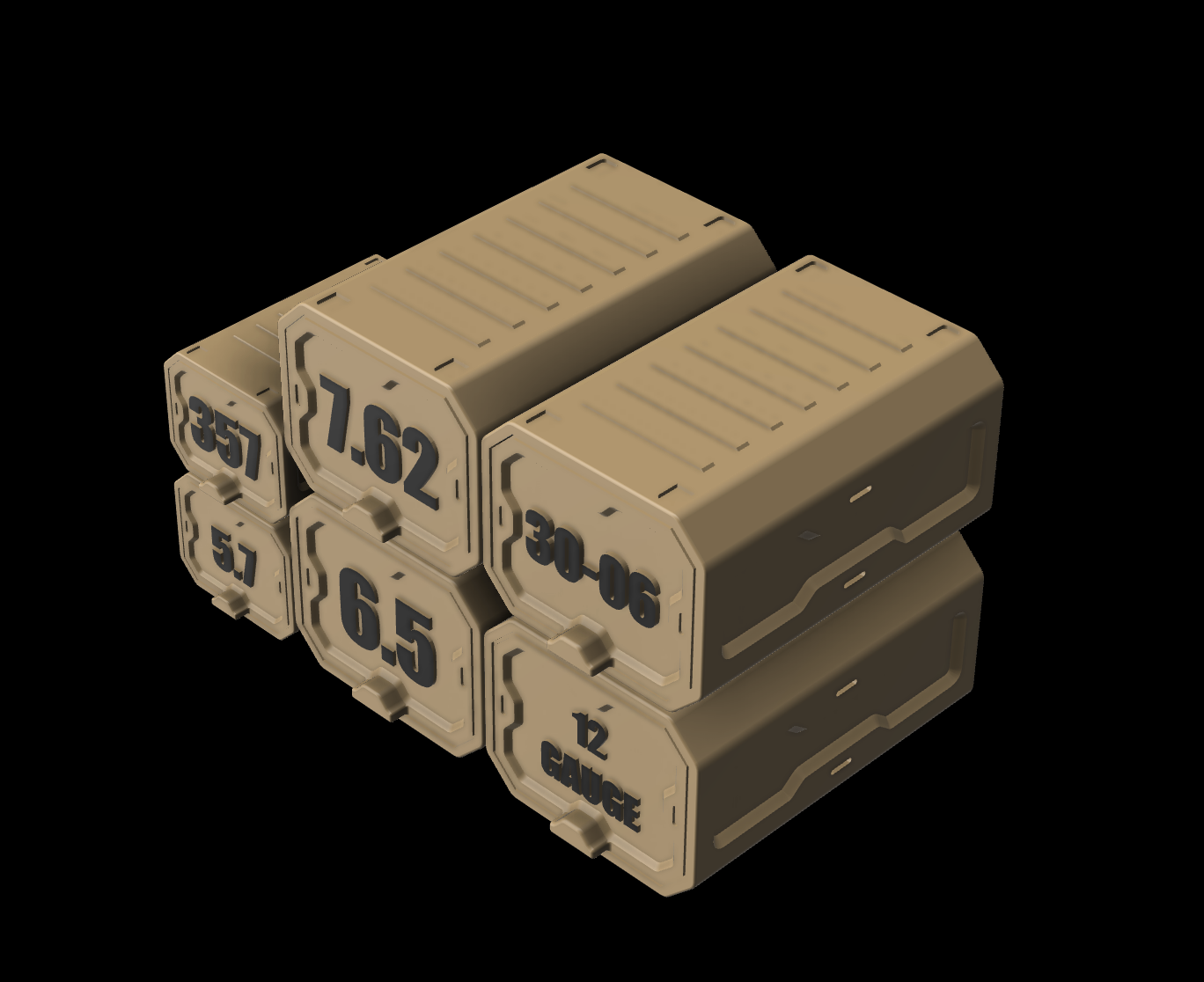 Bundle Deal x2 - Locking Ammo boxes - 3D printable