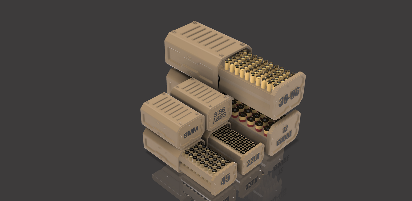 Custom Bundle - 22LR/223/9mm/12gauge/30-06/45 - 3D printable