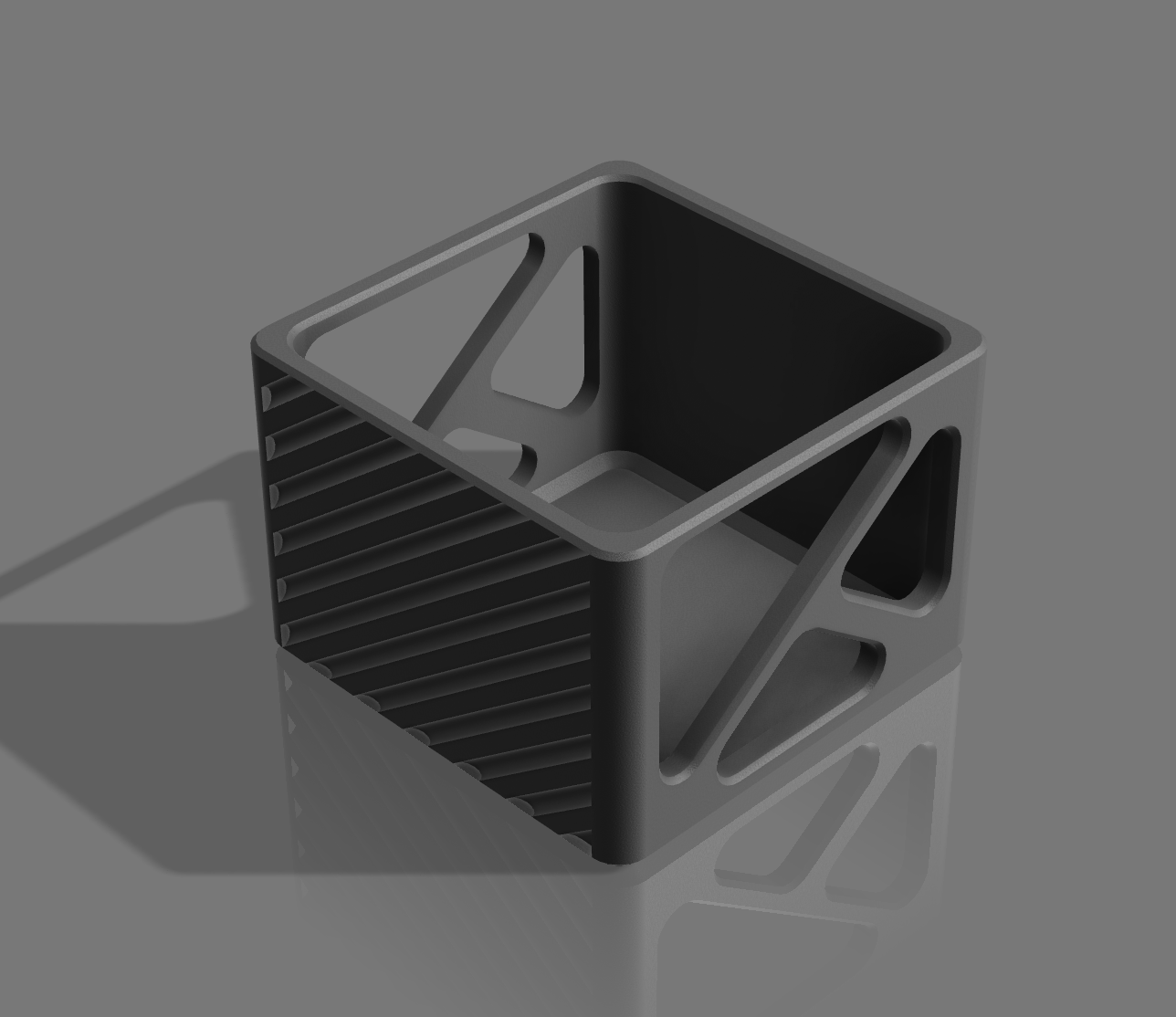 .1 - SQUARE 3D PRINTABLE PLANTER POT - 3 INCH